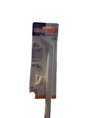 Everbilt 12 in. L White Steel Shelf Support Bracket (2PK of 2